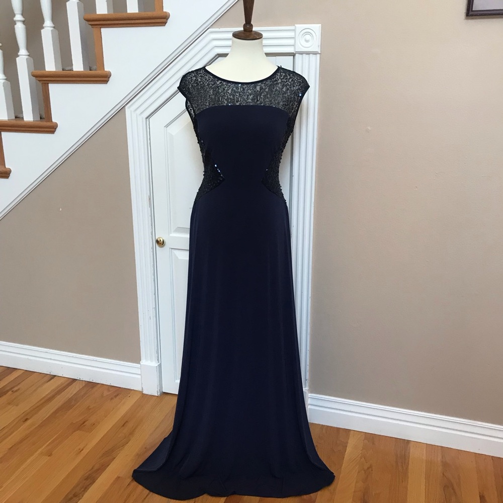 Calvin Klein Navy Sequined formal